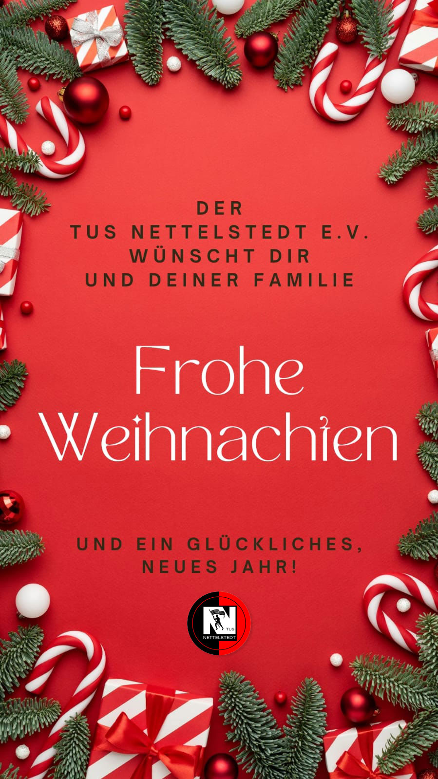 Der TuS Nettelstedt wünscht fröhliche Weihnachten!
