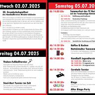 Unser Programm beim diesjährigen Sportfest 2025